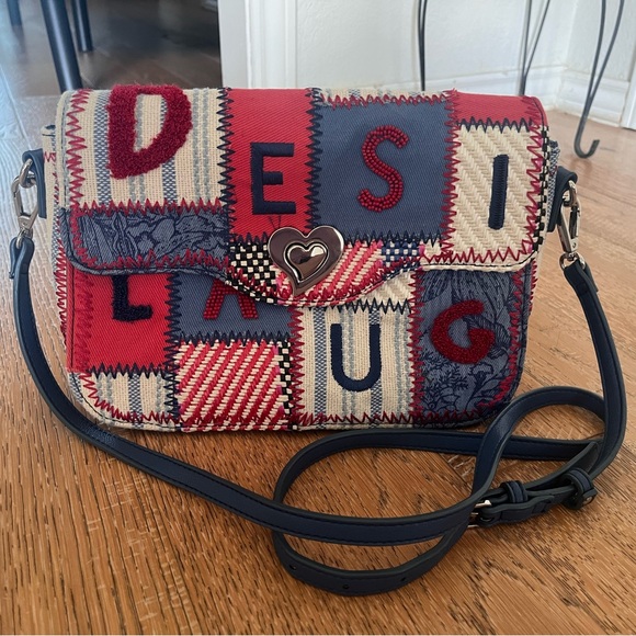 Desigual Multicolor Patch 1968 Amorgos Crossbody Bag - Picture 1 of 9